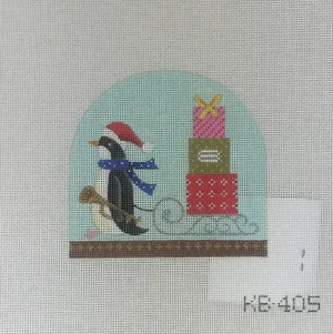 * Burnett & Bradley KB405 Penguin and Sleigh Snow Globe