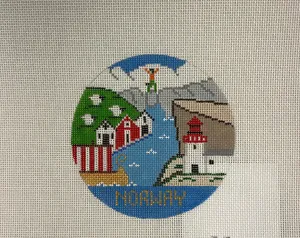 * Doolittle Stitchery R320 Norway Travel Round