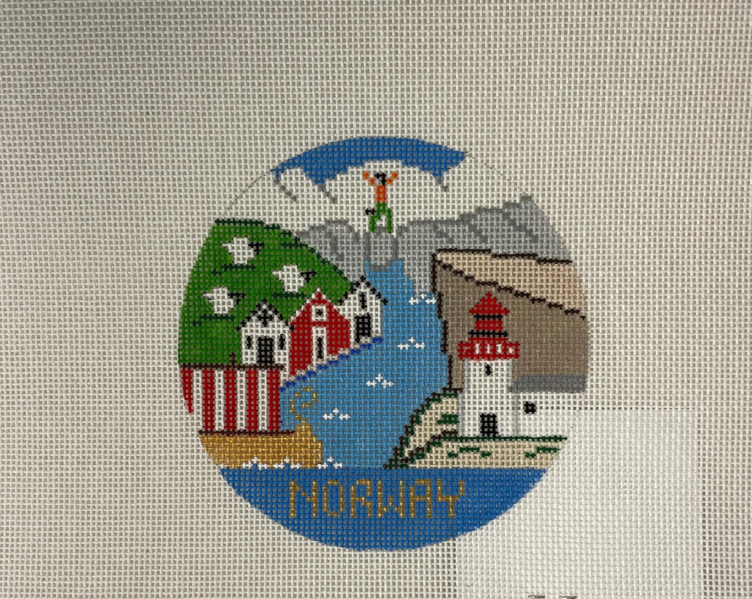* Doolittle Stitchery R320 Norway Travel Round