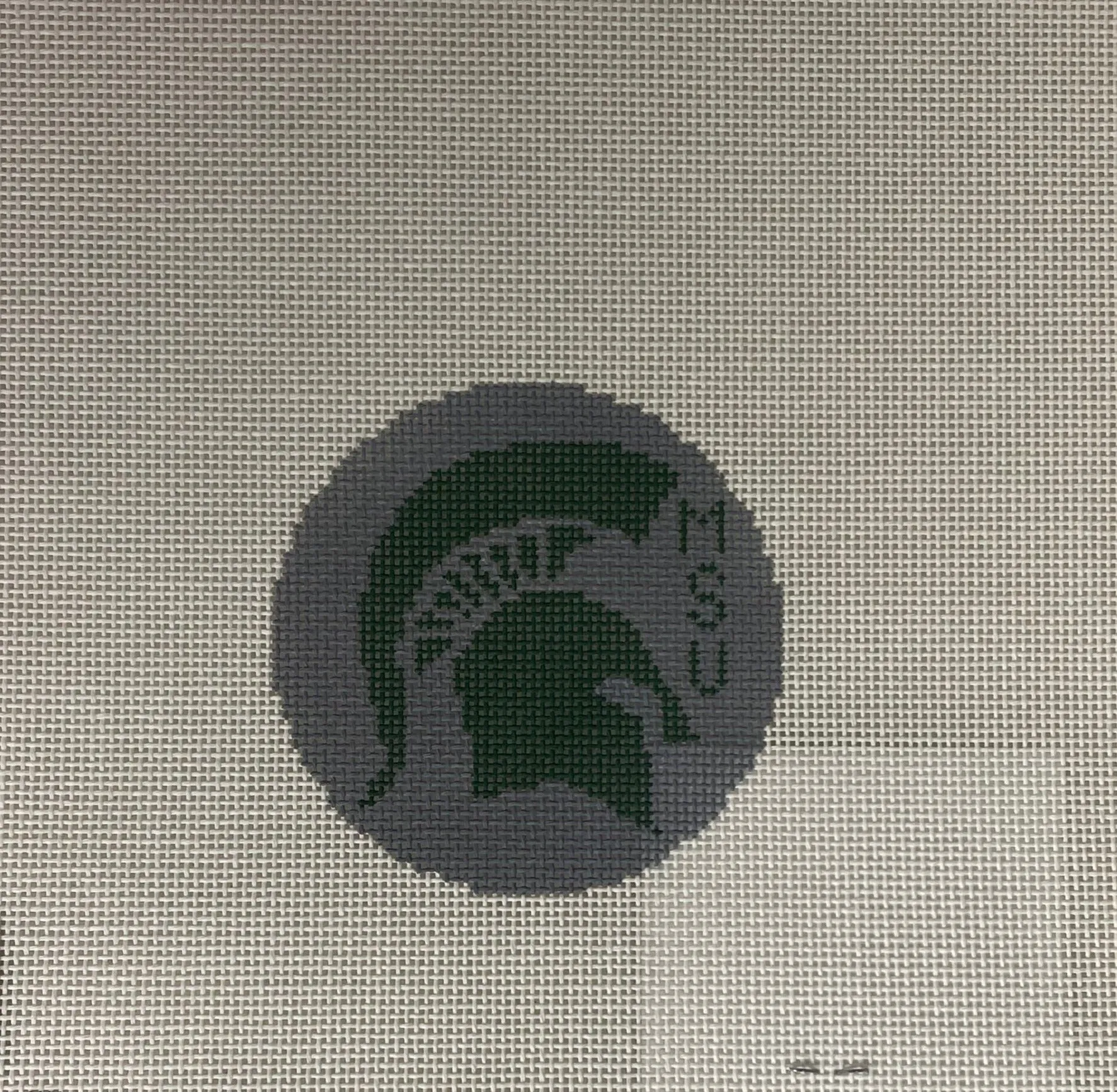 * Hedgehog Needlepoint Michigan State Collegiate Round
