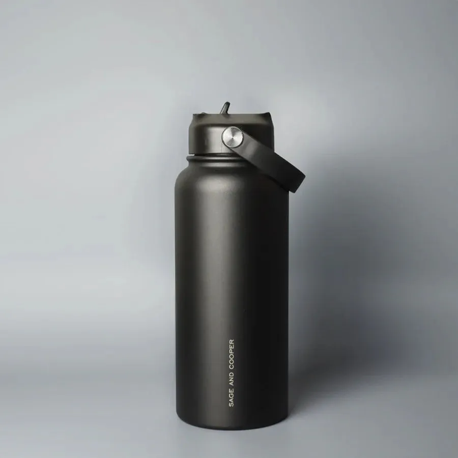 1 Litre Insulated Drink Bottle Sage & Cooper