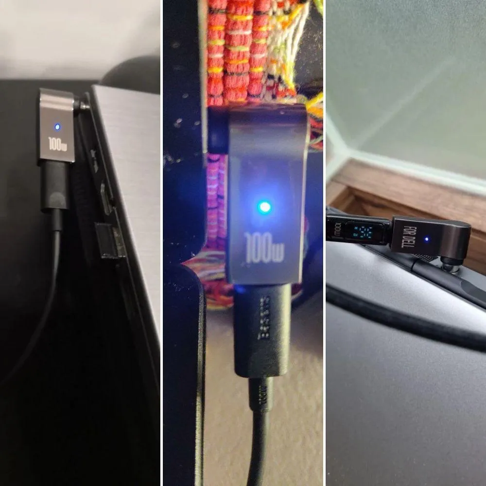 100W USB Type C PD to DC Power Jack Connector For Dell HP Lenovo Asus Sony USB C to Universal Laptop Adapter