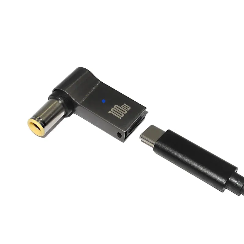 100W USB Type C PD to DC Power Jack Connector For Dell HP Lenovo Asus Sony USB C to Universal Laptop Adapter