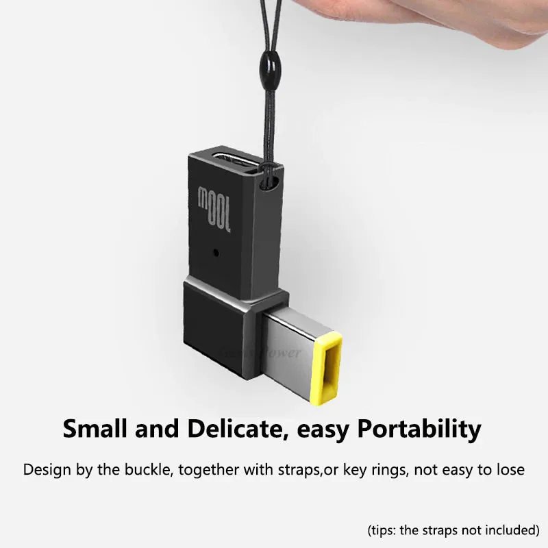 100W USB Type C PD to DC Power Jack Connector For Dell HP Lenovo Asus Sony USB C to Universal Laptop Adapter