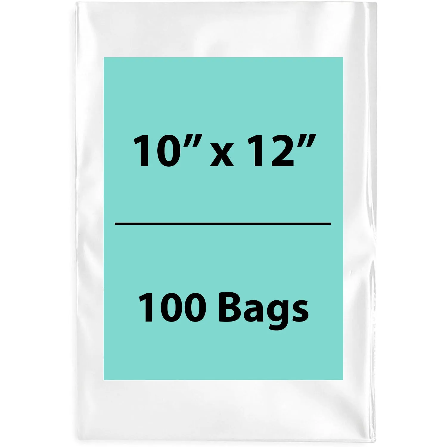 10X12 inches Clear Flat Poly Bags 3Mil Open Top (LDPE)