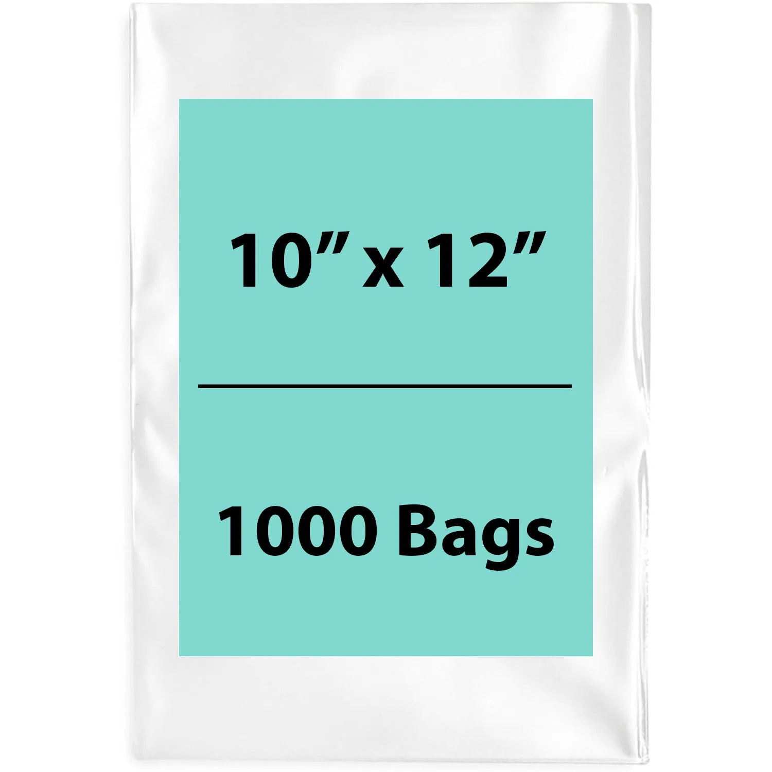 10X12 inches Clear Flat Poly Bags 3Mil Open Top (LDPE)
