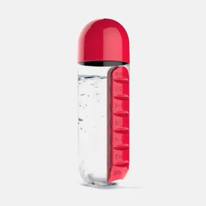 2-in-1 Medicine Pillbox Water Bottle