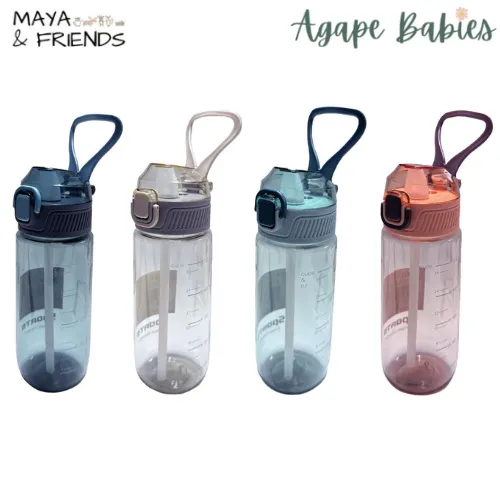 [2-Pack] Maya & Friends Water Bottle (600ml)-4 Color