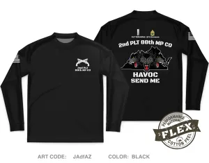 2nd PLT/ 88th MP CO Core Men's LS Flex Performance Tee - JAdfAZ