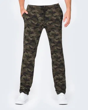 2t Declan Slim Fit Tall Training Joggers (green camo)