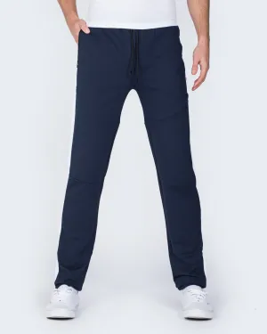 2t Declan Striped Slim Fit Tall Gym Joggers (navy)