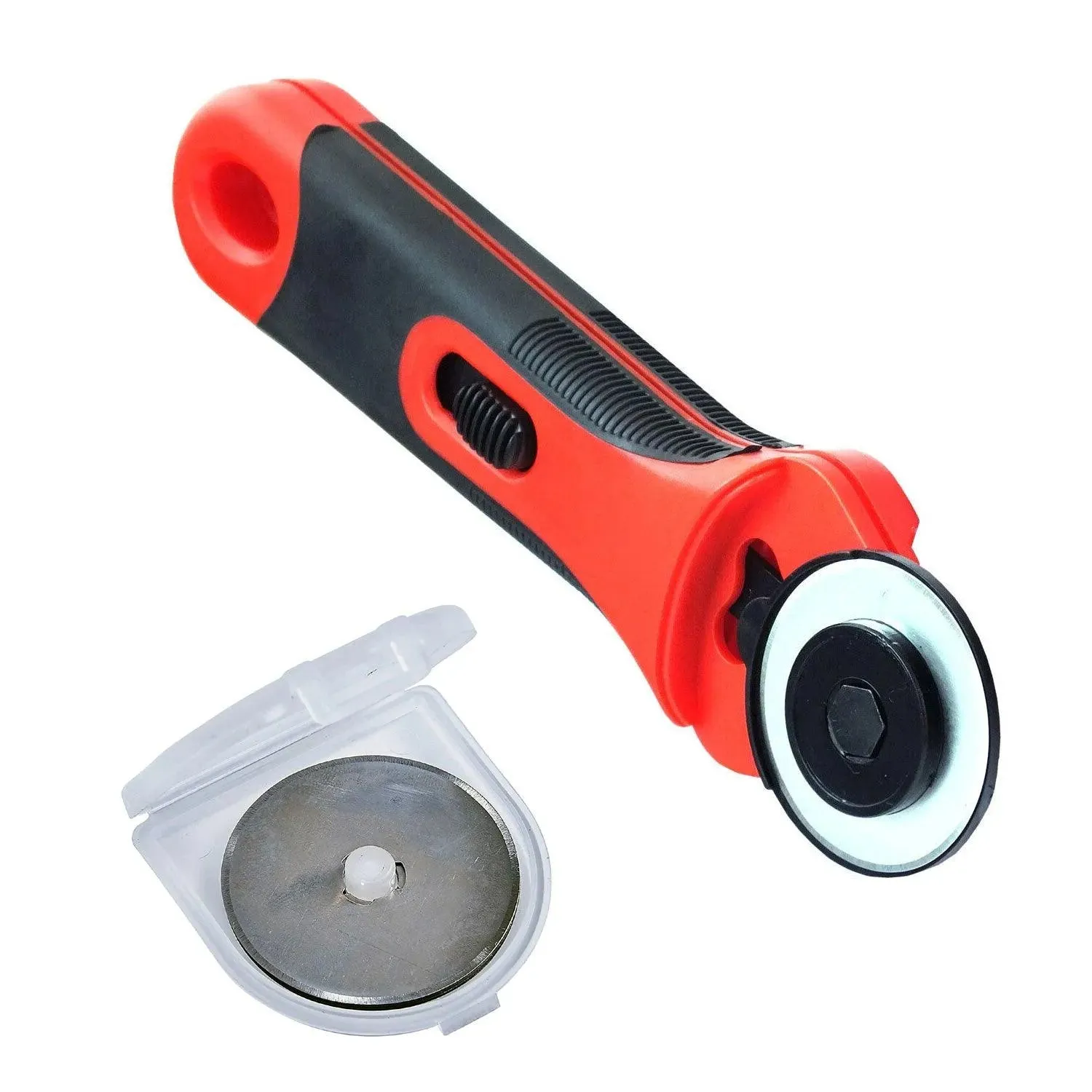 45mm Rotary Rotating Cutter   6pc Blades Guard Lock Cutting Fabric Paper Card
