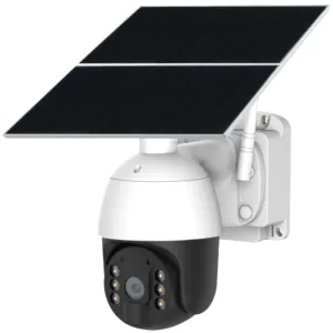 4G Wifi Solar Power 24 Hour Recording PTZ Camera 1080p HD Video Night Vision Wirefree Installation