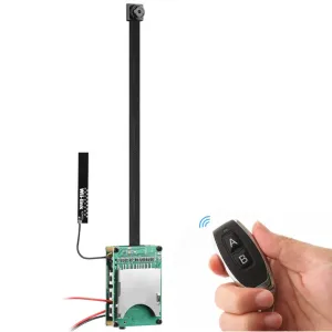 4K UHD Wireless Wi-Fi 8MP Pin Hole Camera Video Recorder Module Remote Control / 5000mA Battery