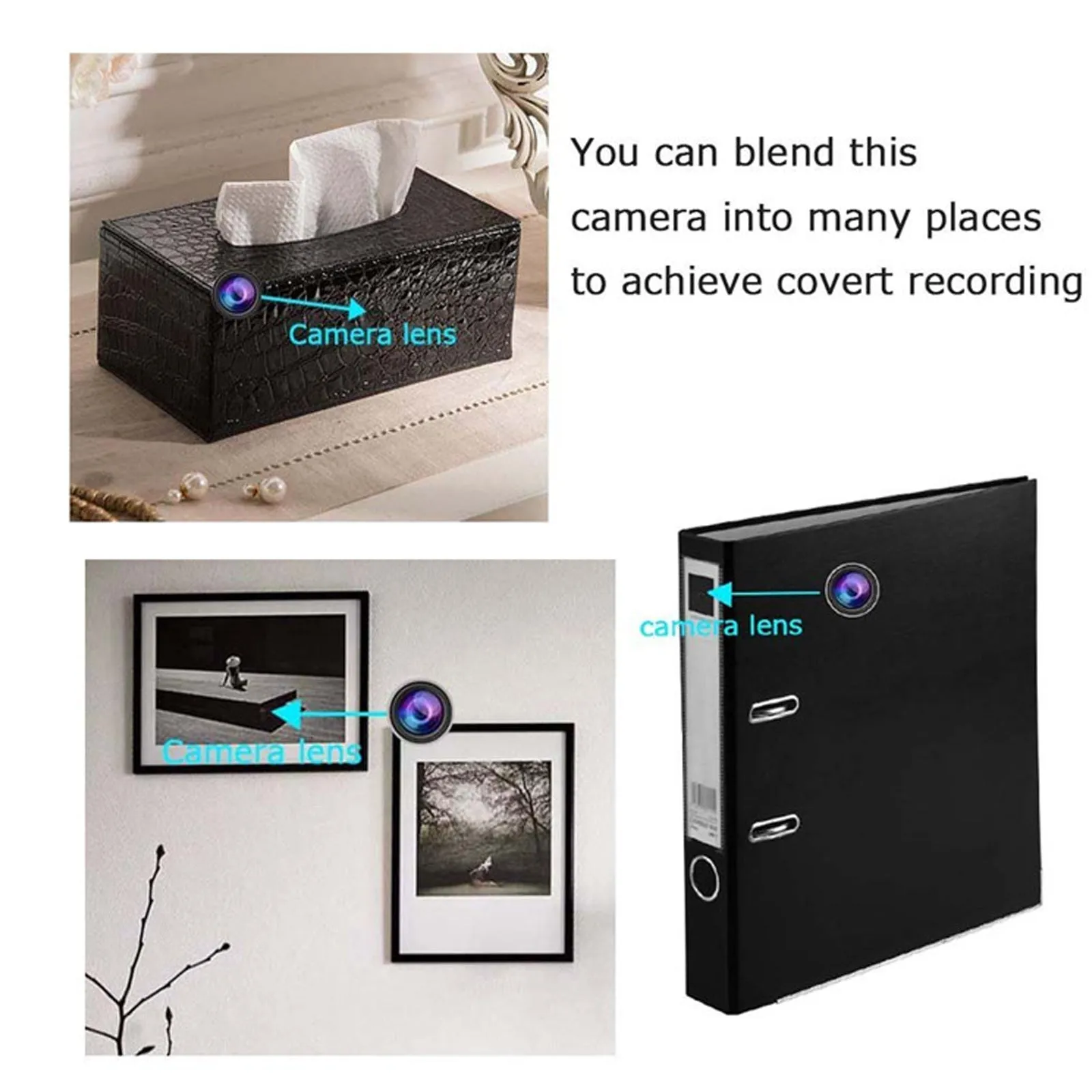 4K UHD Wireless Wi-Fi 8MP Pin Hole Camera Video Recorder Module Remote Control / 5000mA Battery