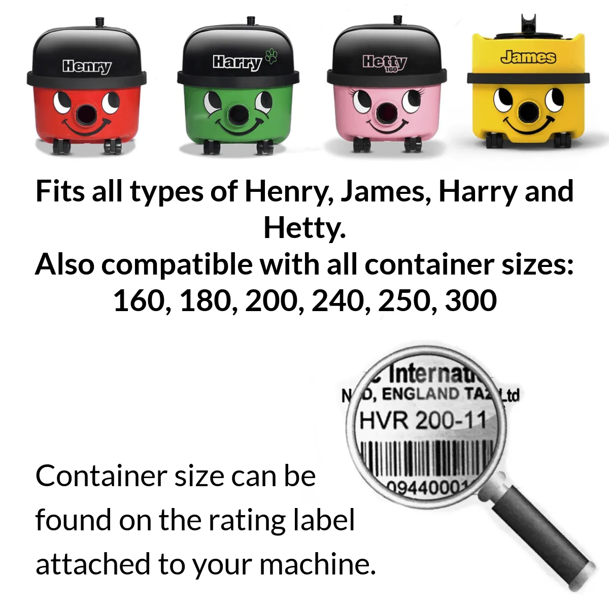 50 x Henry Hoover Bags  - Compatible Hepaflo NVM-1CH