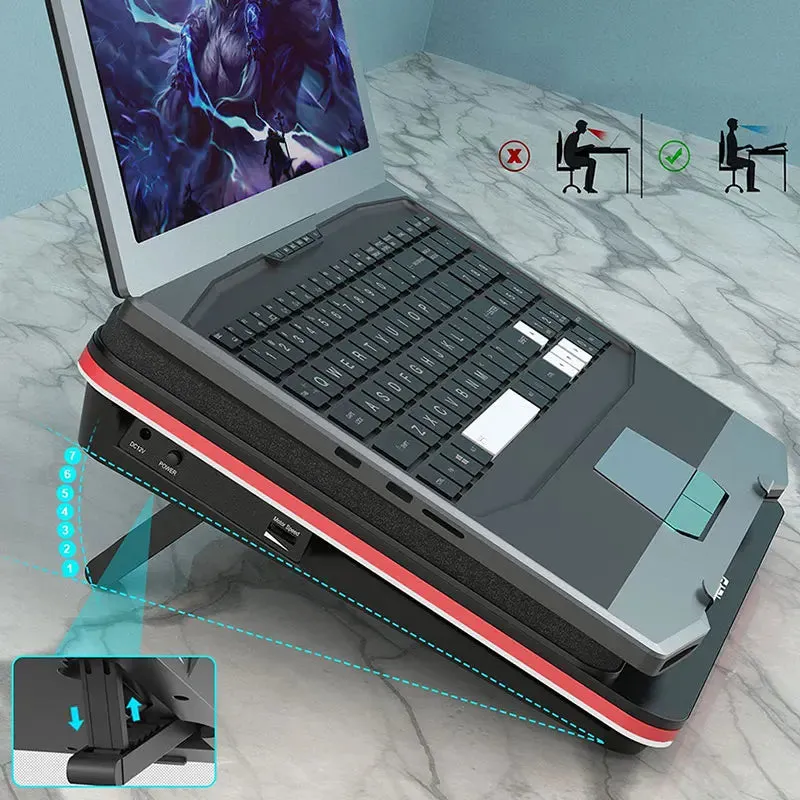 5000RPM Laptop Cooling Stand for 13-17.3" Notebooks