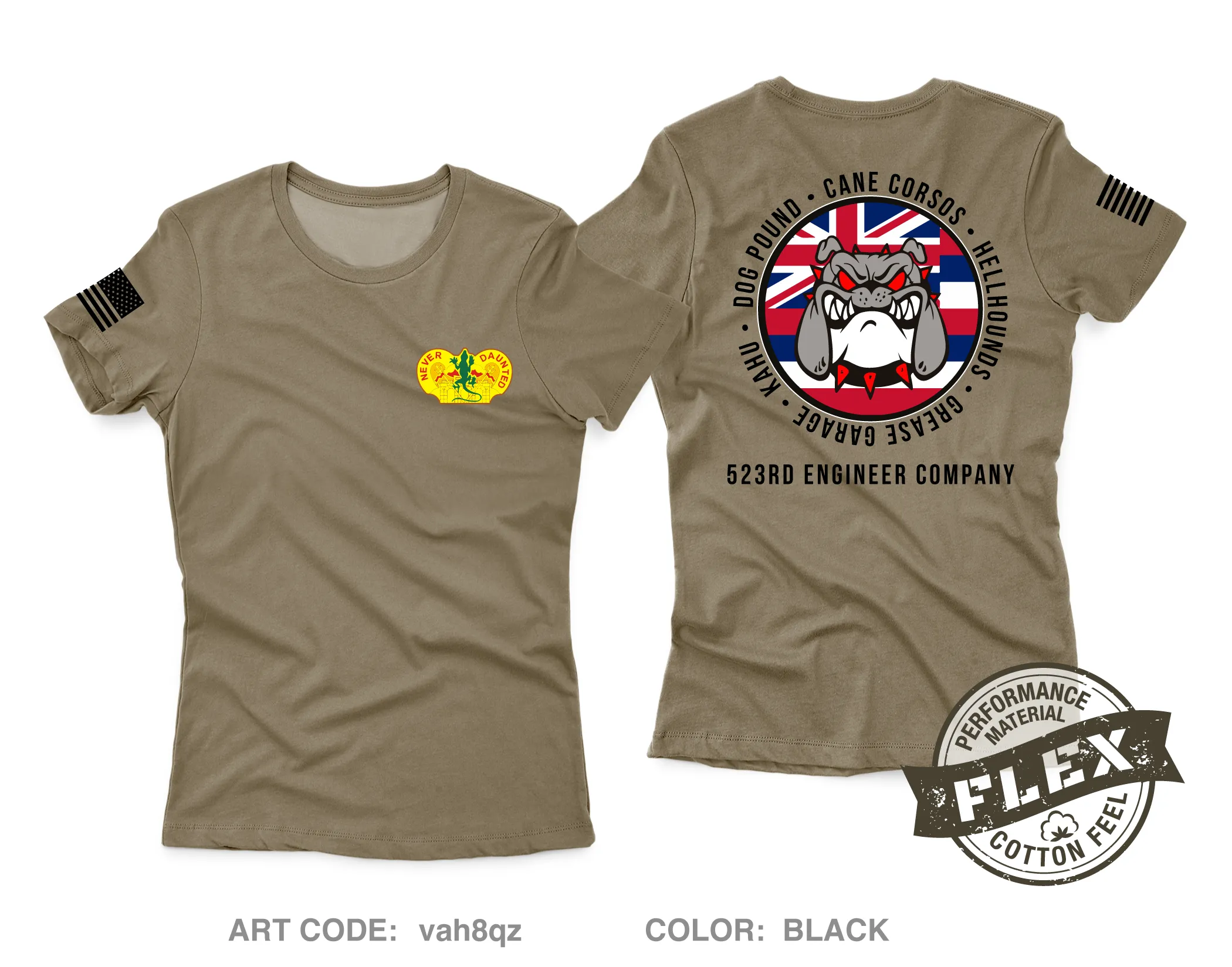 523rd ESC Core Women's SS Flex Performance Tee - vah8qz