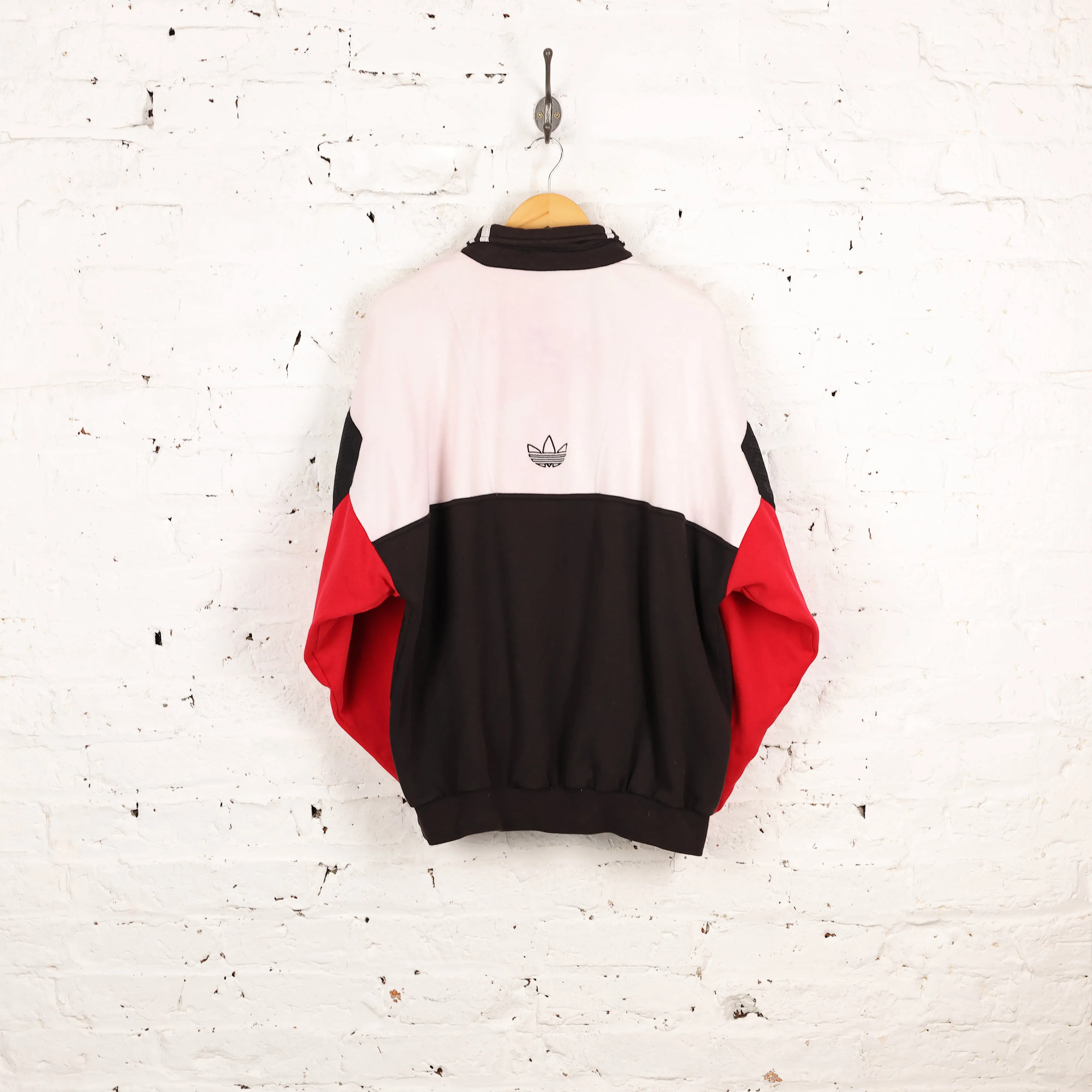 Adidas 90s Collared Sweatshirt - Black - L