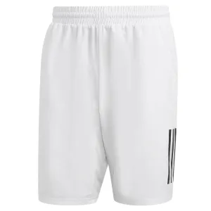 adidas Men's Club 3 Stripe 9" Short - White