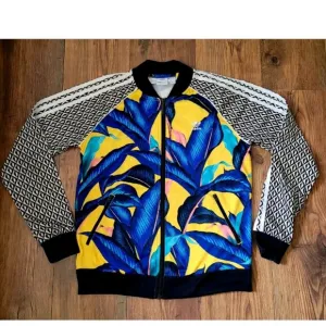 Adidas Originals X Farm Tropical Leaf Palm Top Track Jacket Size Medium