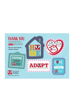 Adoption Sticker Sheet