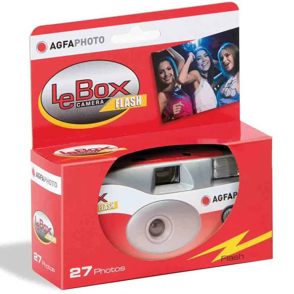 Agfa LeBox Flash 35mm Film Single Use Camera