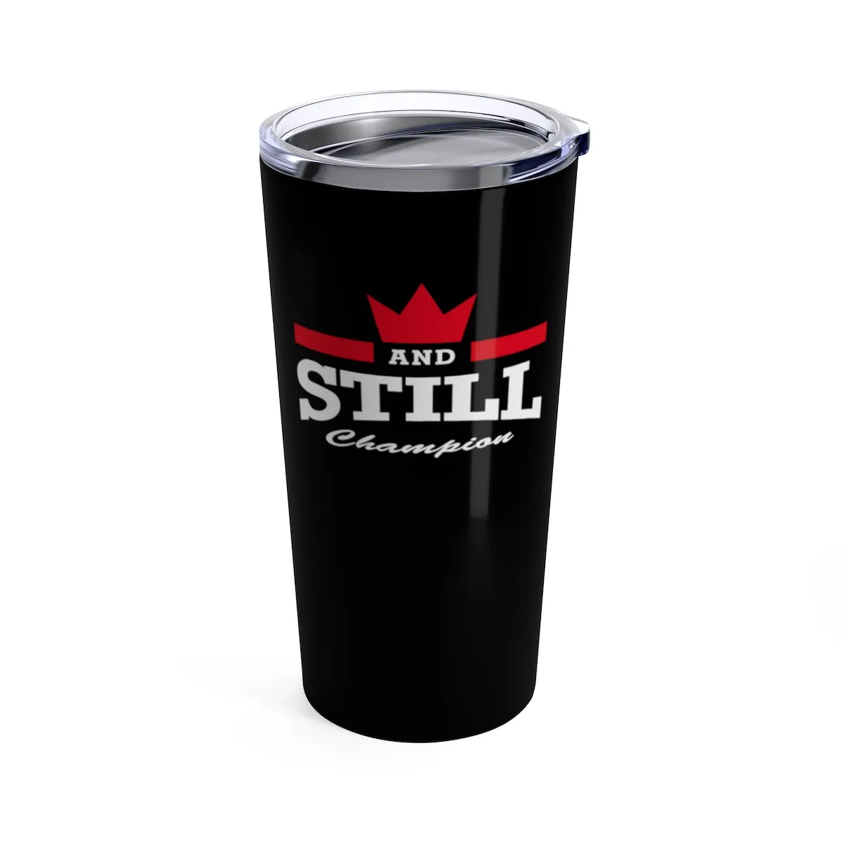 And Still Champion™ black beverage tumbler - 20 oz