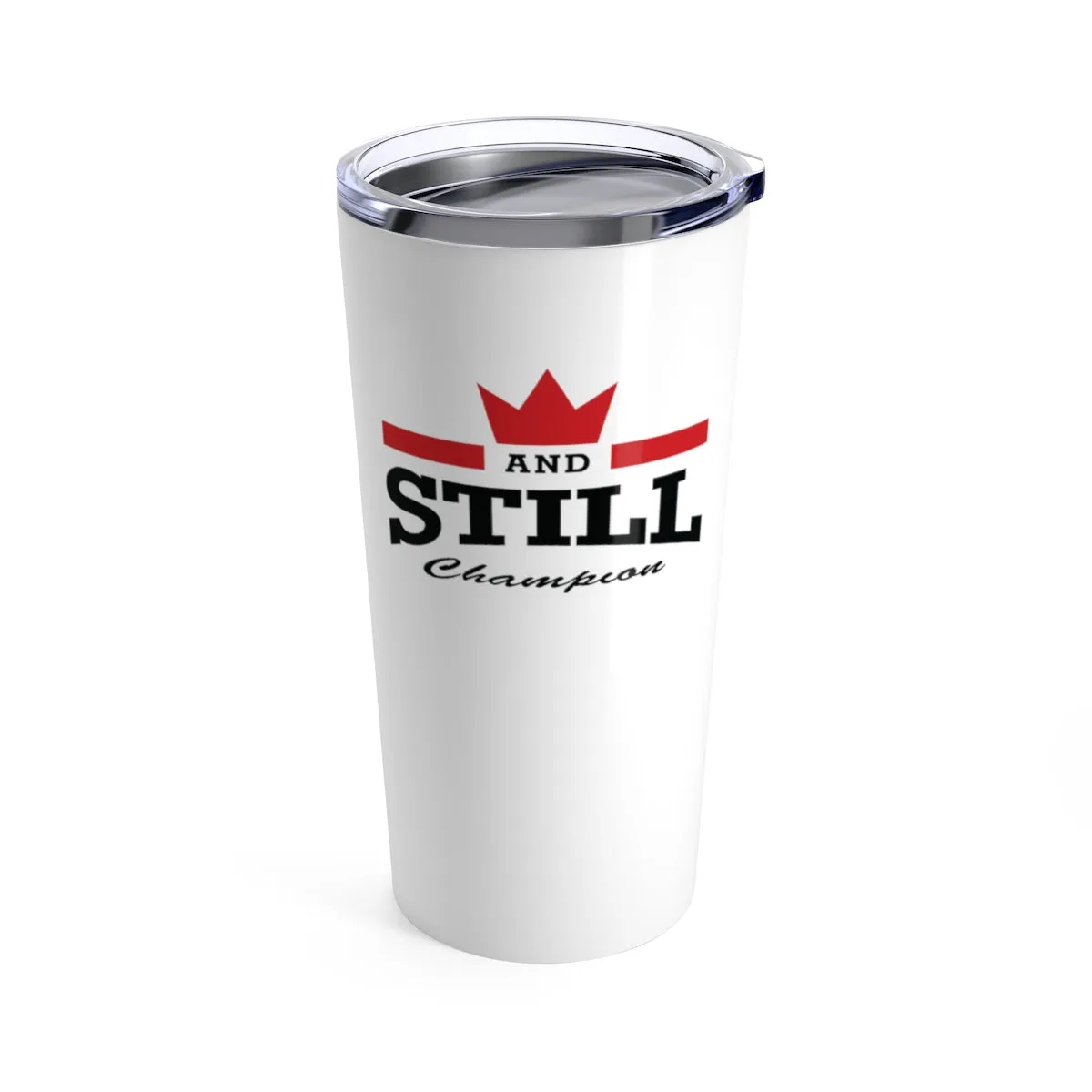 And Still Champion™ white beverage tumbler - 20 oz