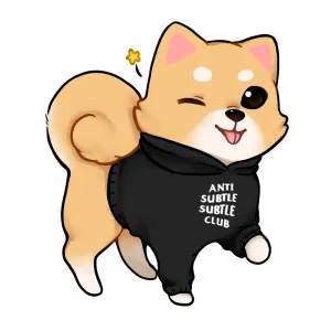 Anti Subtle Subtle Club Sticker