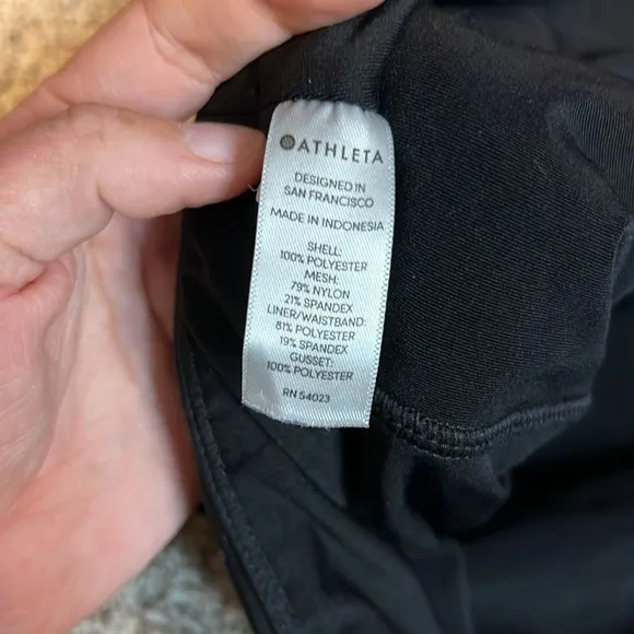 ATHLETA Laser Run Skort Black Size Medium
