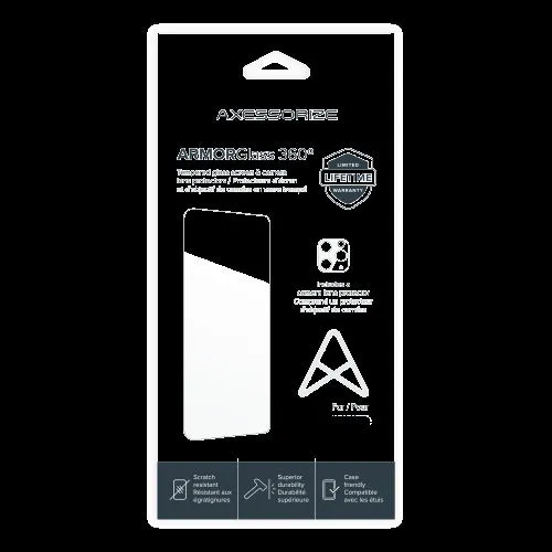 AXS ARMORGlass 360 Screen and Camera Lens Protection Apple iPhone 13