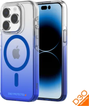 Axs - Crystal Shield Magsafe Case For Apple Iphone 15 Pro Max - Sapphire Gradient