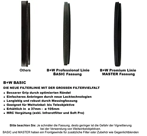 B W 49mm Basic UV Haze MRC 010M Glass Filter