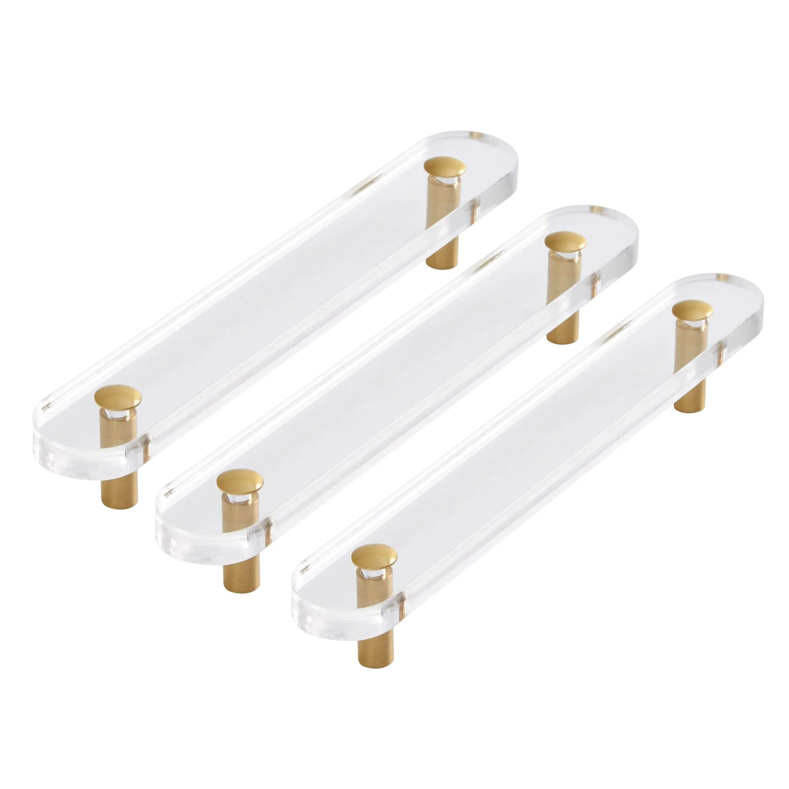 Babymore Kimi Furniture Acrylic Flat Handles (x3)