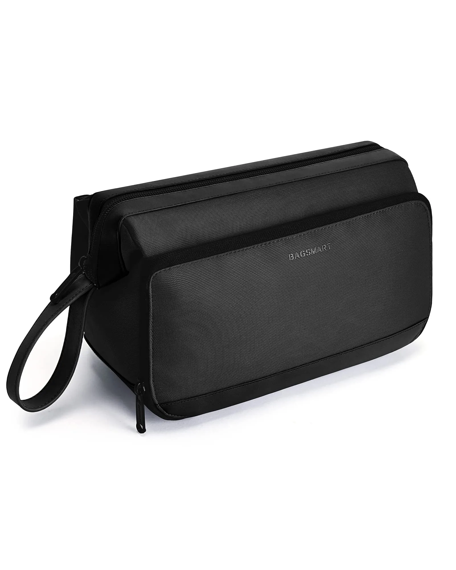 BAGSMART Toiletry Bag for Men, Wide Opening Travel Toiletry Bag with Travel Electronic Organizer Case for Men