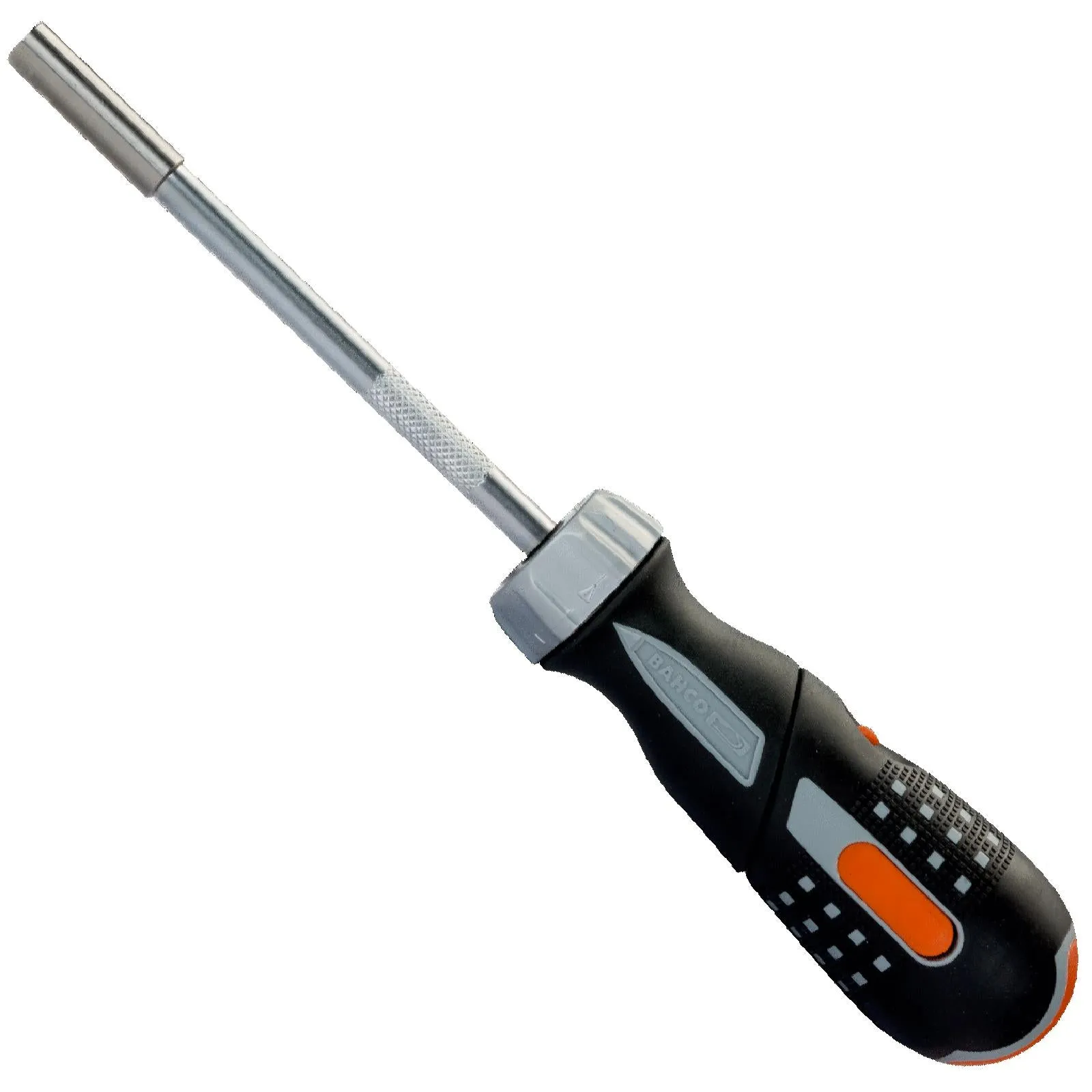 Bahco Ratchet Screwdriver Pistol Grip with 1/4" Hex Bits Phillips Slotted