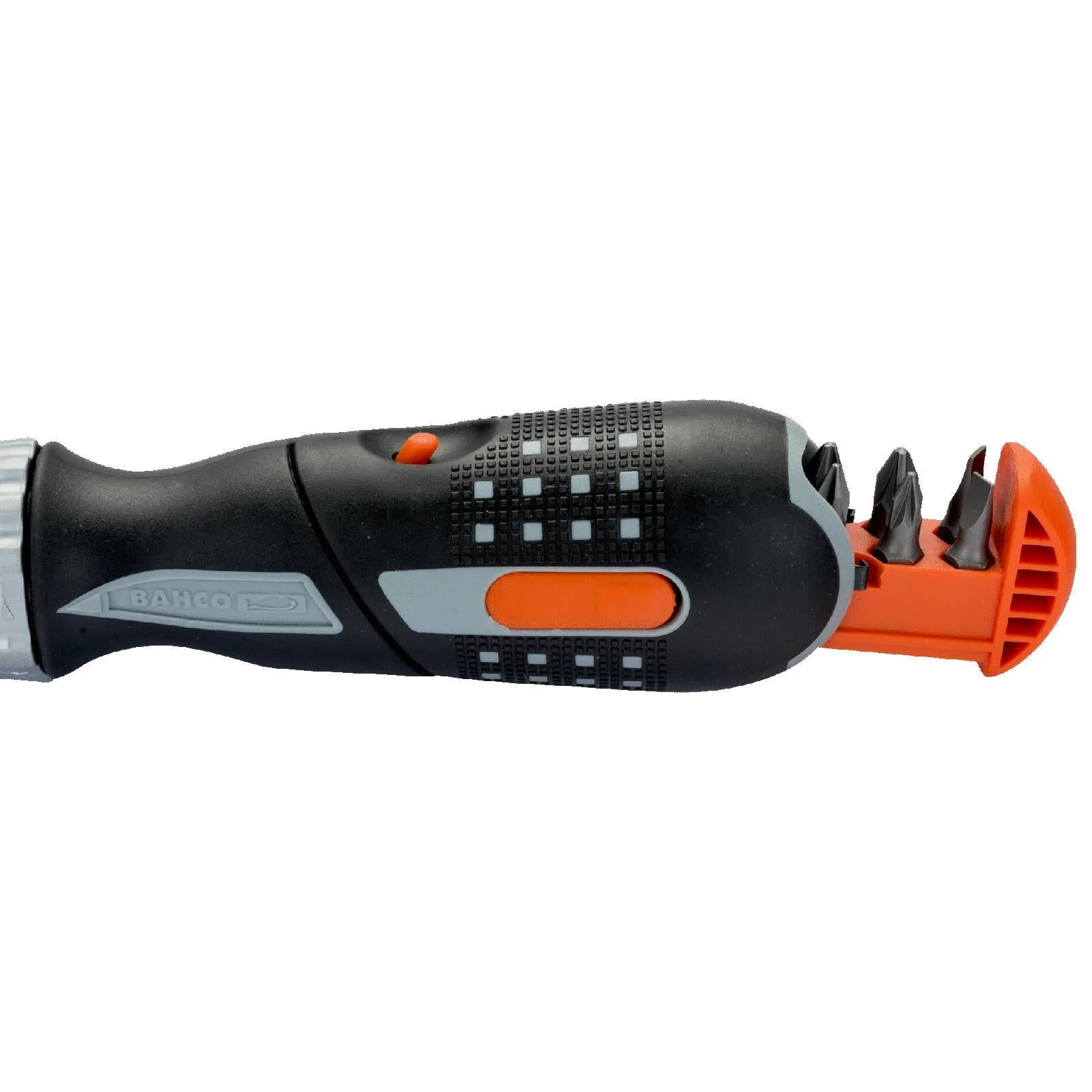 Bahco Ratchet Screwdriver Pistol Grip with 1/4" Hex Bits Phillips Slotted