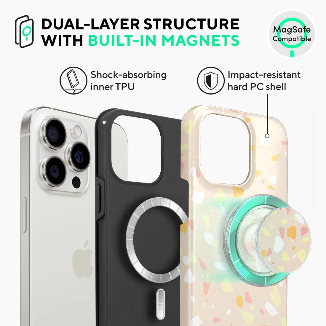 Beige Terrazzo - iPhone 15 Pro Max Case