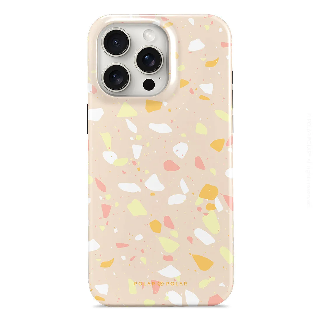 Beige Terrazzo - iPhone 15 Pro Max Case