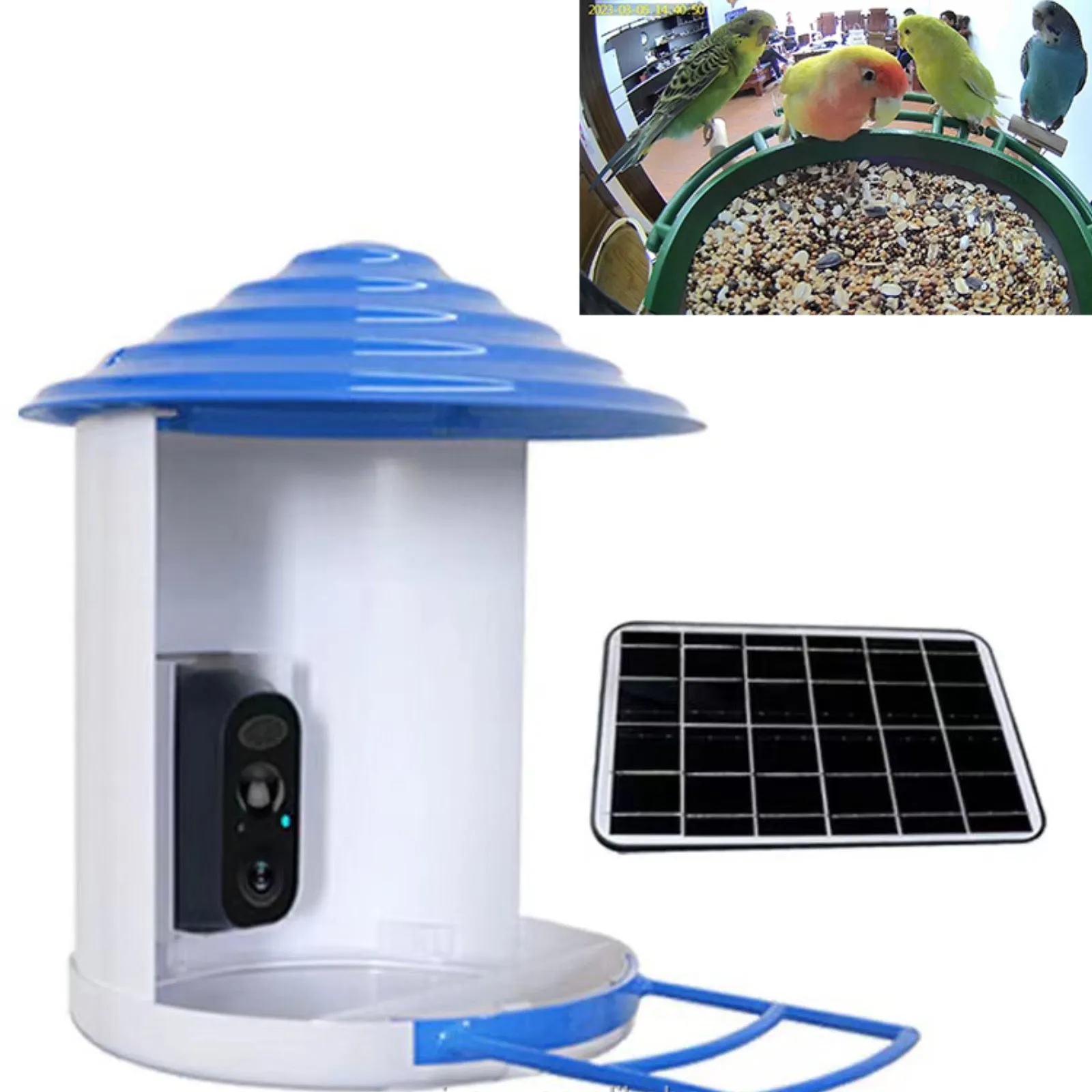 Bird Feeder Camera 4G LTE Sim Card 1080p HD Battery / Solar Power No Wiring Needed