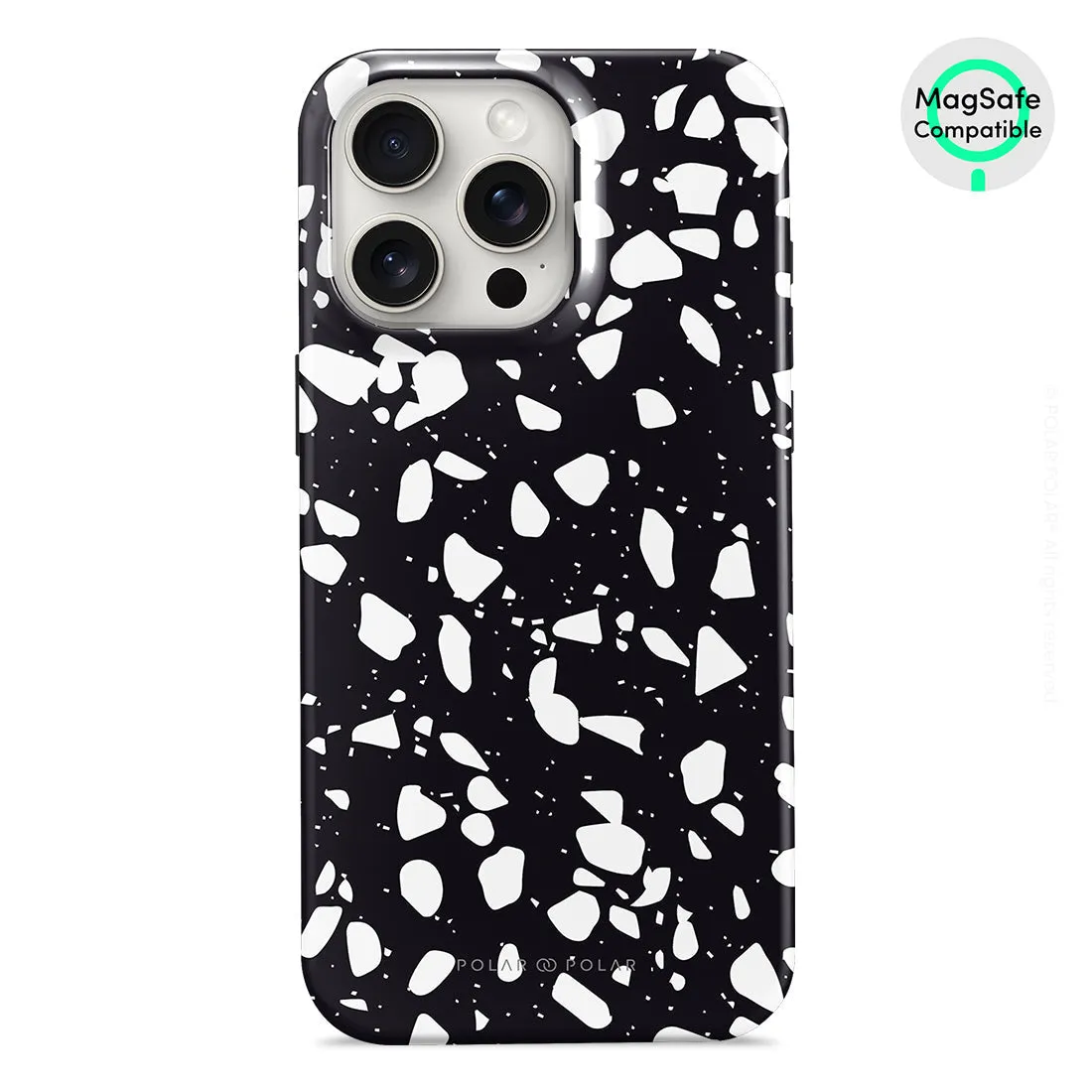 Black Rocky Road Terrazzo Custom - iPhone 15 Pro Max Case