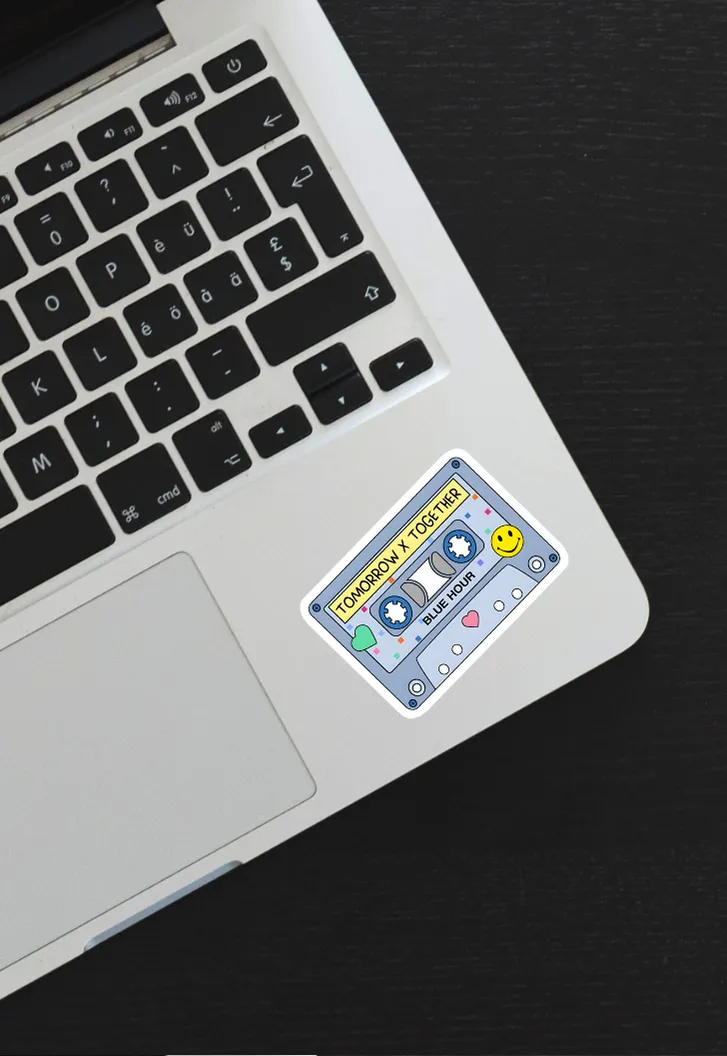 Blue Hour Cassette Tape KPOP Sticker