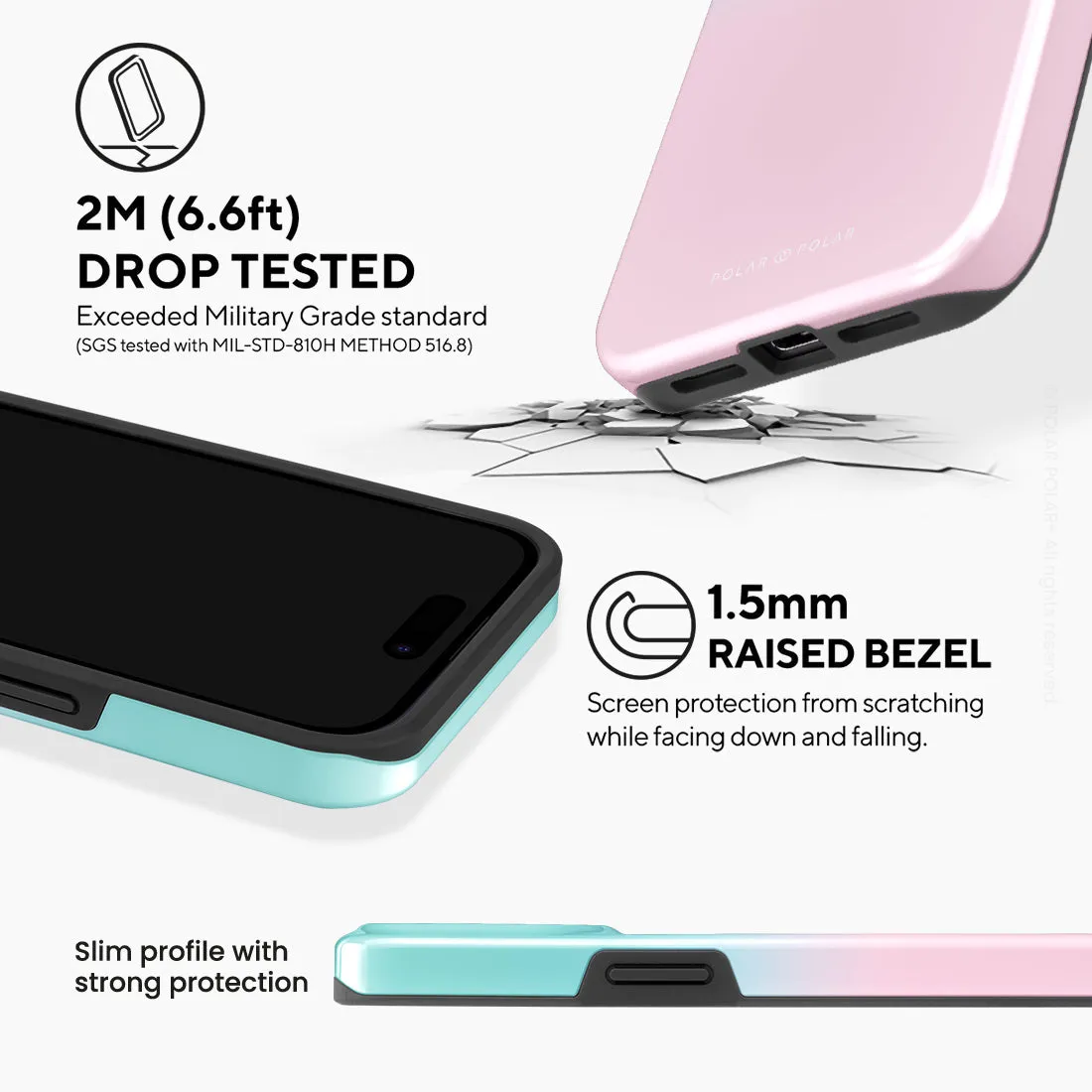 Blue Pink Pastel Custom - iPhone 15 Pro Max Case