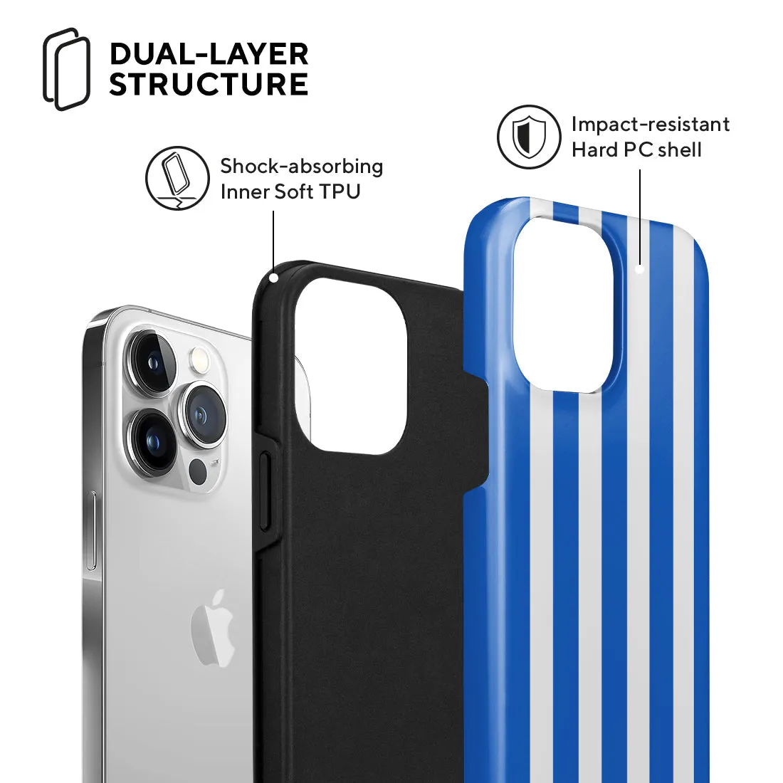 Blue Stripe Custom - iPhone 13 Pro Max Case