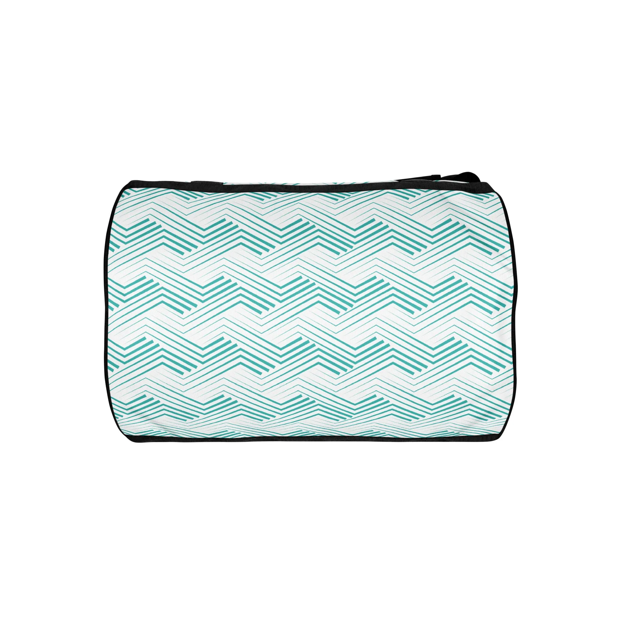 Blue Zigzag Pattern - Sustainably Made Gym Bag