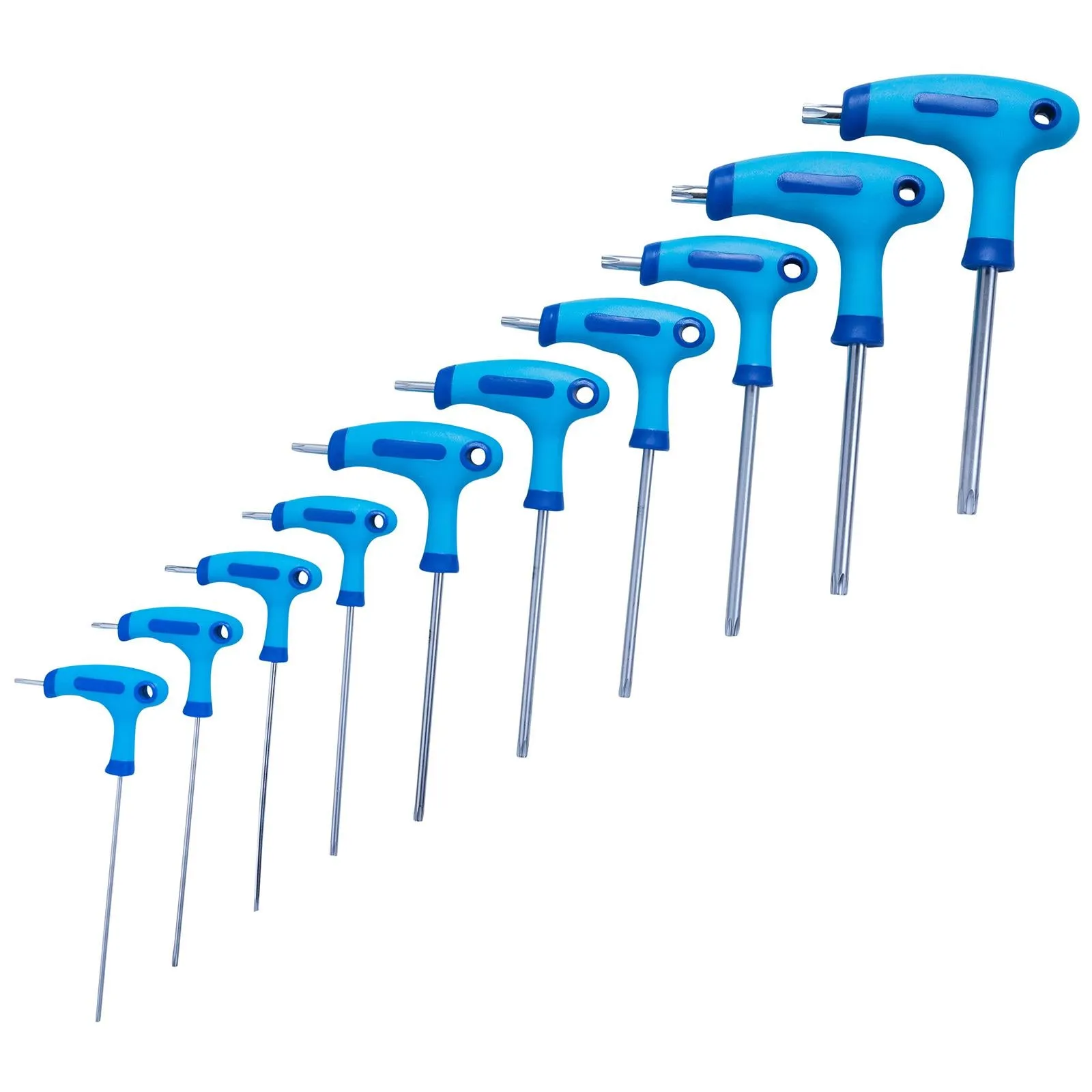 BlueSpot T-Handle Torx Key Set 10 Piece T9-T50
