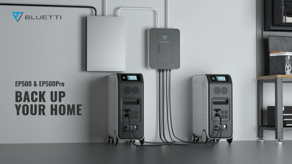 Bluetti EP500PRO - 5.1kWh - 3'000W Home Off-Grid Solar Generator
