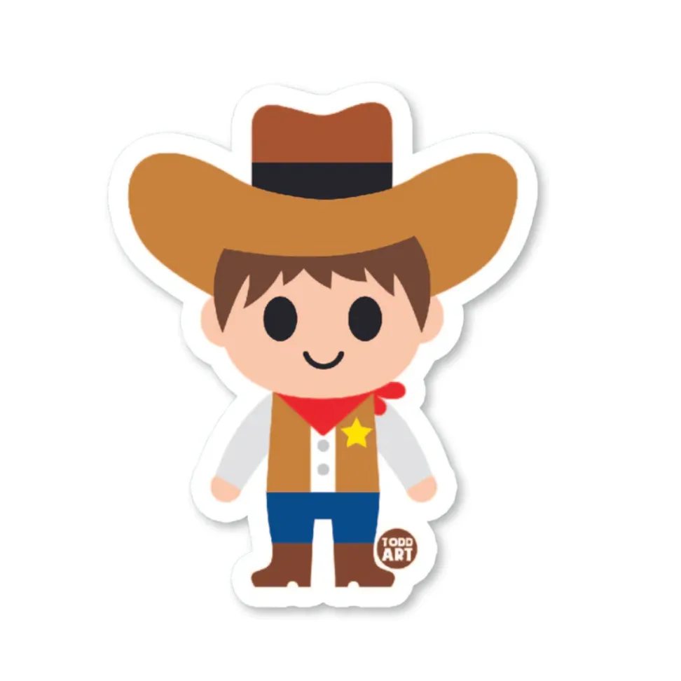 Boo-Boo Buddies Cowboy Sticker