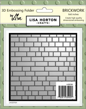 Brickwork 6x6 3D Embossing Folder Lisa Horton
